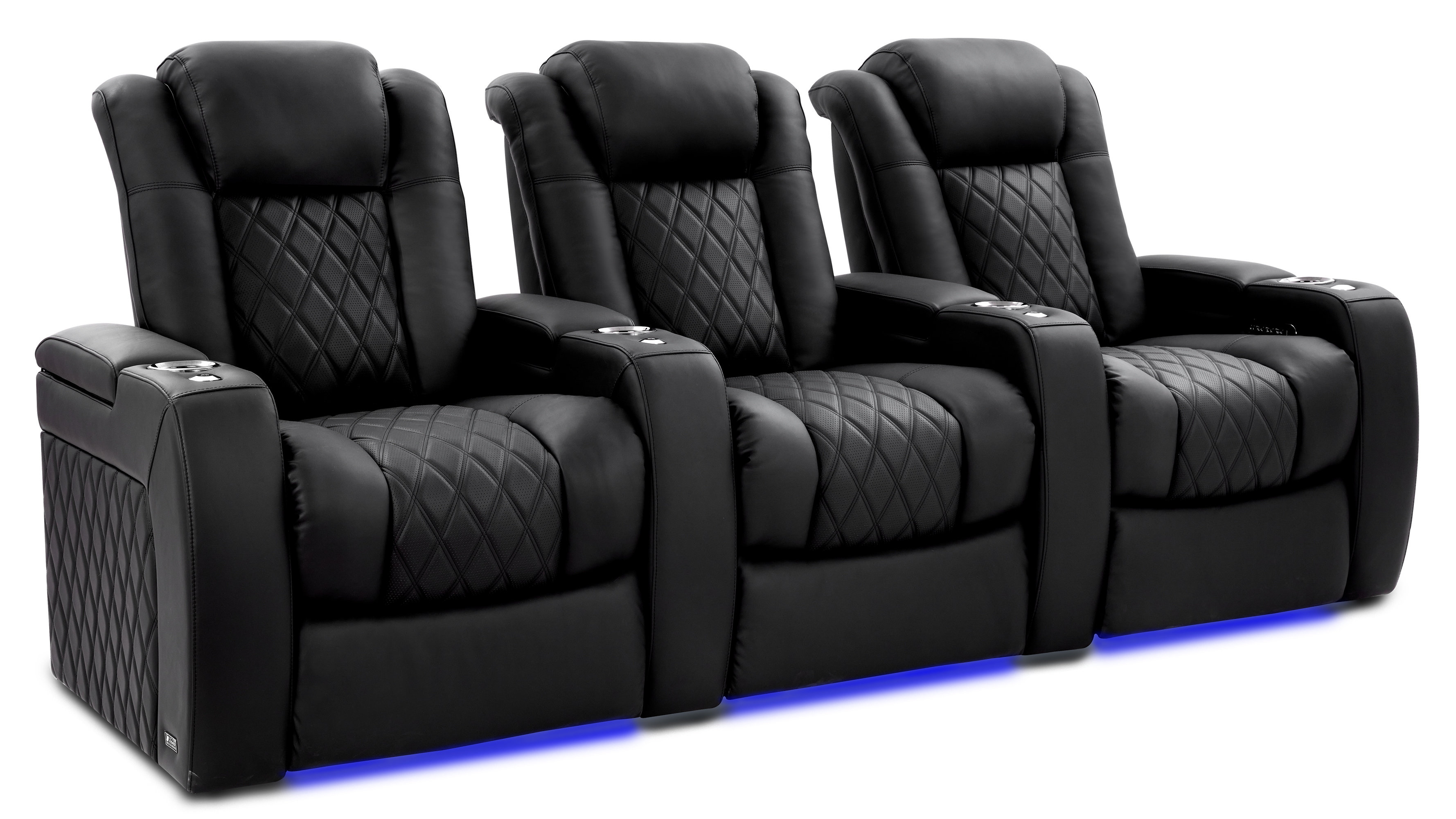 Valencia Theater Seating 99'' Wide Genuine Leather Home Theater Seating