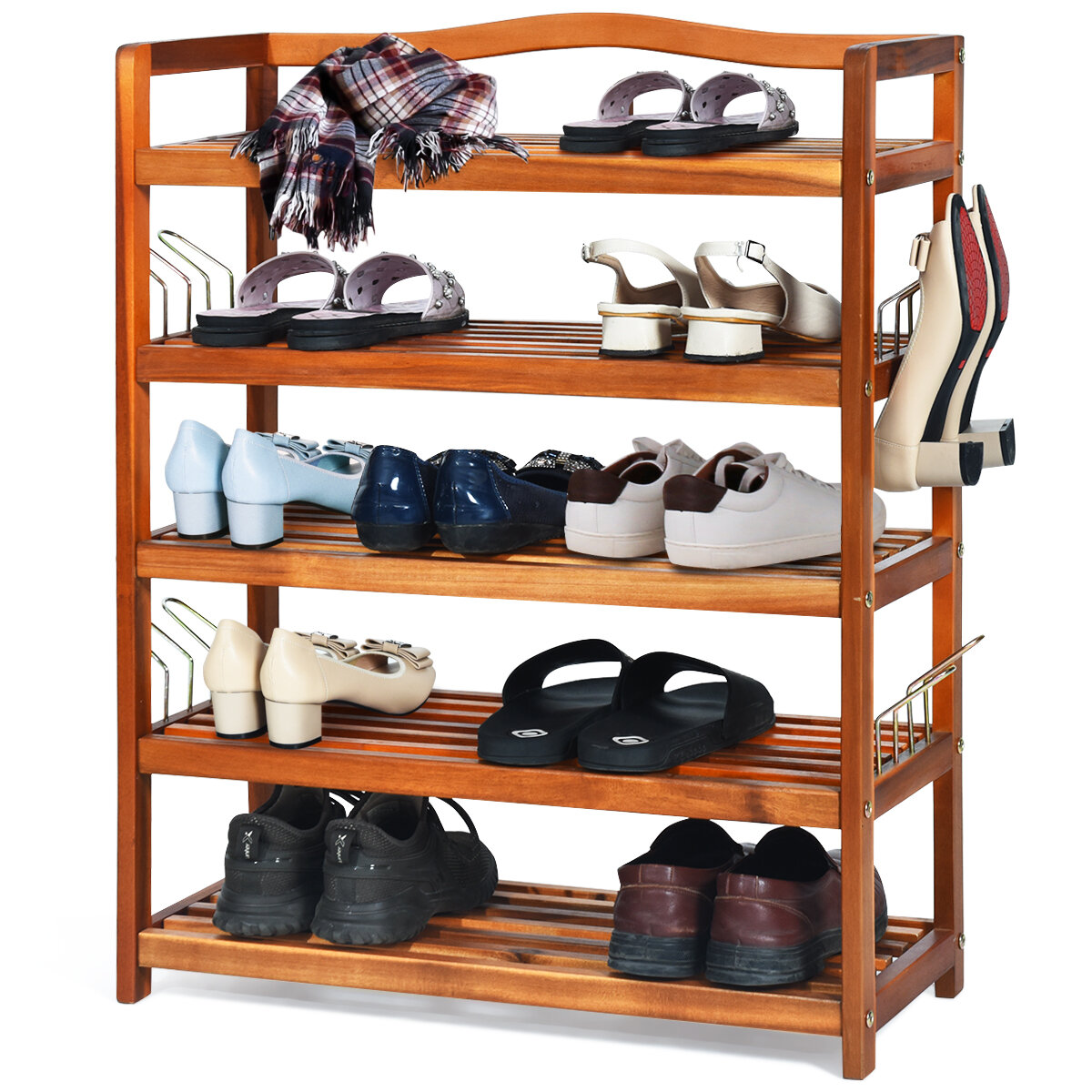 5 tier shoe rack