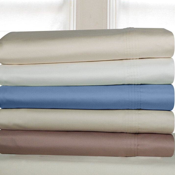 400-Thread-Count Full Size Sheet Set Hotel Quality Cotton Sheet for Full Beds Sateen Cotton Silky & Soft Cotton 100% Cotton Sheets 400 Thread Count Cotton Deep Pocket Cotton Bed Sheets 