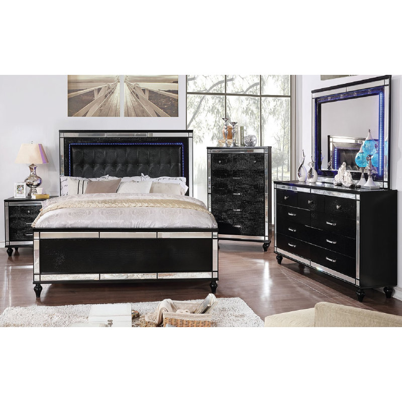 Everly Quinn Havana Upholstered Standard Bed