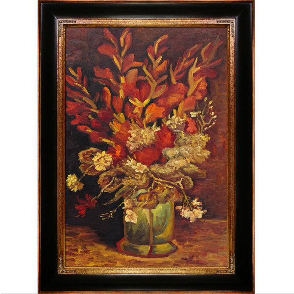 Still Life Vase with Red Gladioli Set of 6 Van Gogh Note Cards