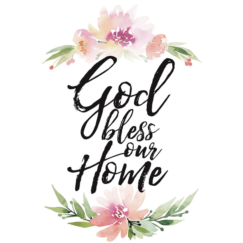 Dexsa Woodland Grace God Bless Our Home Textual Art On Wood Wayfair