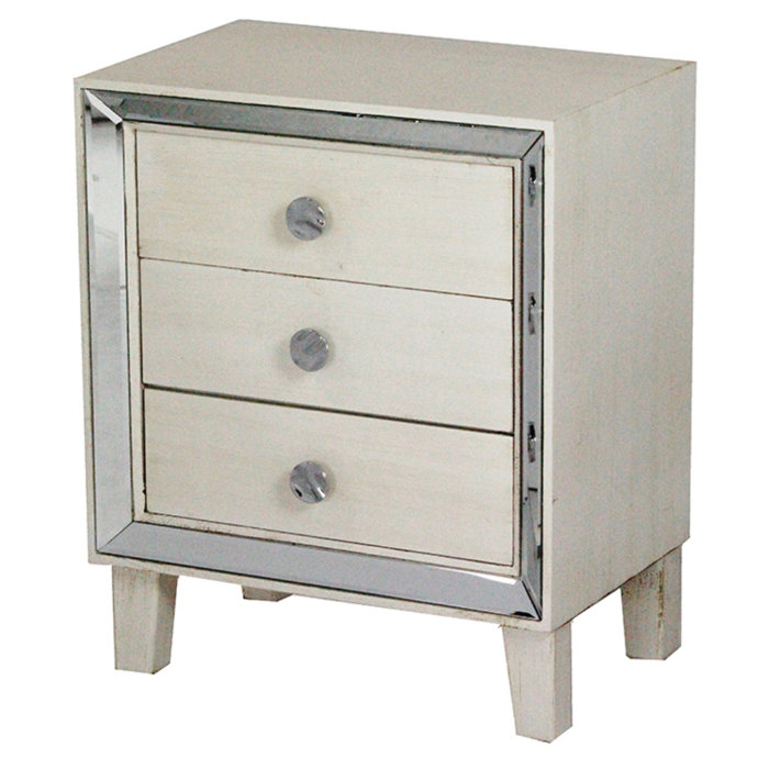 House Of Hampton Nasim 3 Drawer Accent Chest Wayfair
