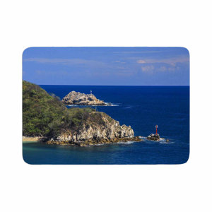 Nick Nareshni Stone Ocean Walls Photography Memory Foam Bath Rug