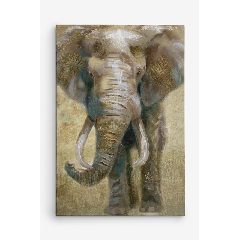 Bloomsbury Market Summer Safari Elephant Oil Painting Print On