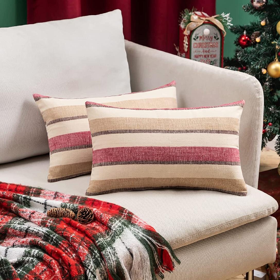 Cotton Linen Simplicity Dot Pillow Case Sofa Throw Cushion Cover Home Decor 