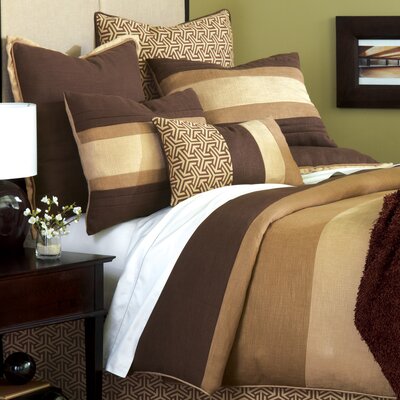 Mondrian Leaf Single Duvet Cover Eastern Accents Size Full Color Brown