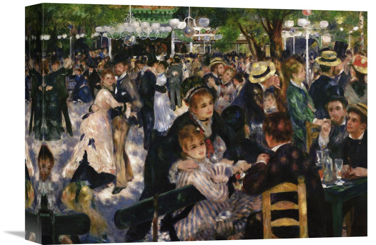 MUSEUM ART PRINT Bal du Moulin de la Galette detail Pierre Auguste Renoir