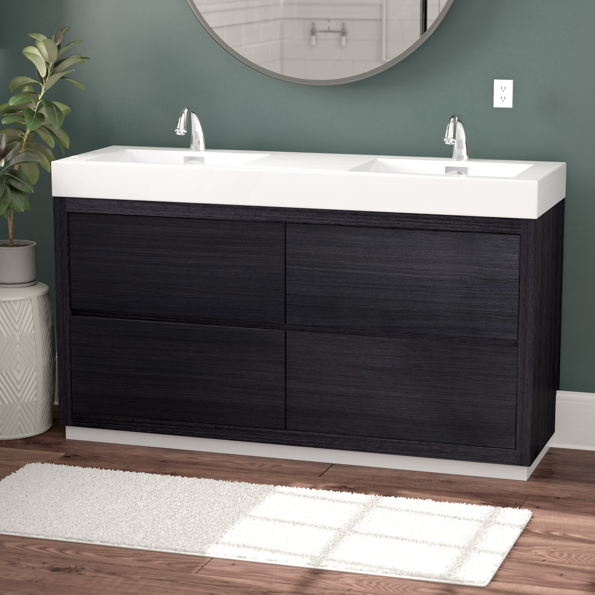 Rona Royka 59" Double Bathroom Vanity Set & Reviews Wayfair.ca