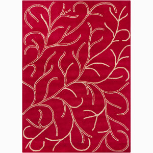 Gilda Coral Red Area Rug