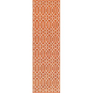 Halliday Orange Indoor/Outdoor Area Rug