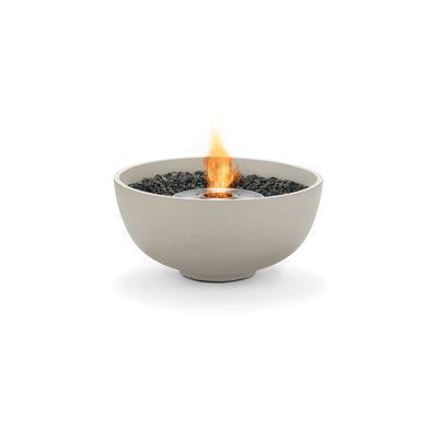 Urth Concrete Bio Ethanol Fuel Fire Pit Bjfs Color Bone