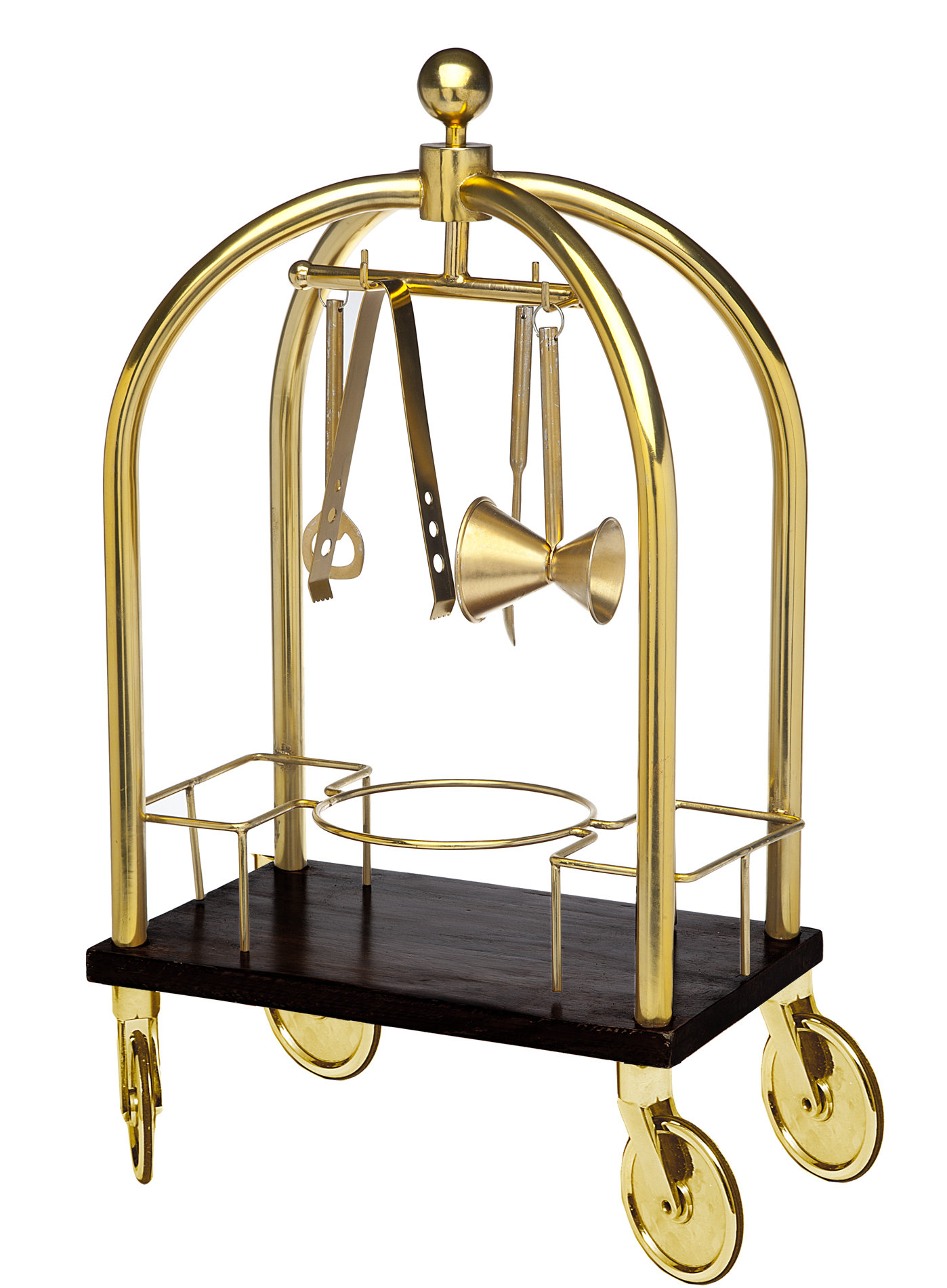 Godinger Silver Art Co Luggage Bar Cart Wayfair