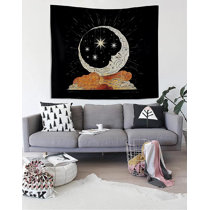 Halloween Tapestry Tree Moon Mystery Interior Wall Decoration High-definition 