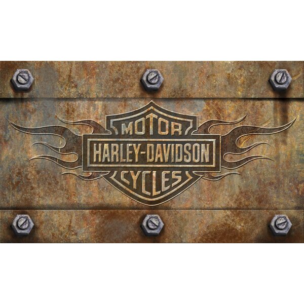 Harley-Davidson Rubber 30 x 17 inch Riders Welcome Eagle Logo Door Mat HDL-10072 