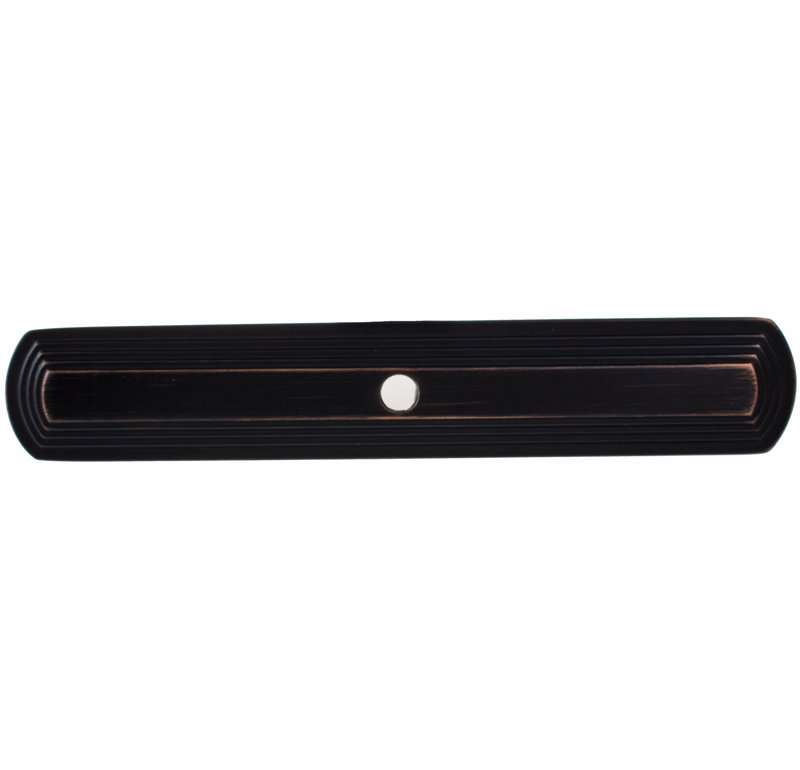 Gliderite Hardware Narrow Rounded Rectangle Cabinet Knob Backplate