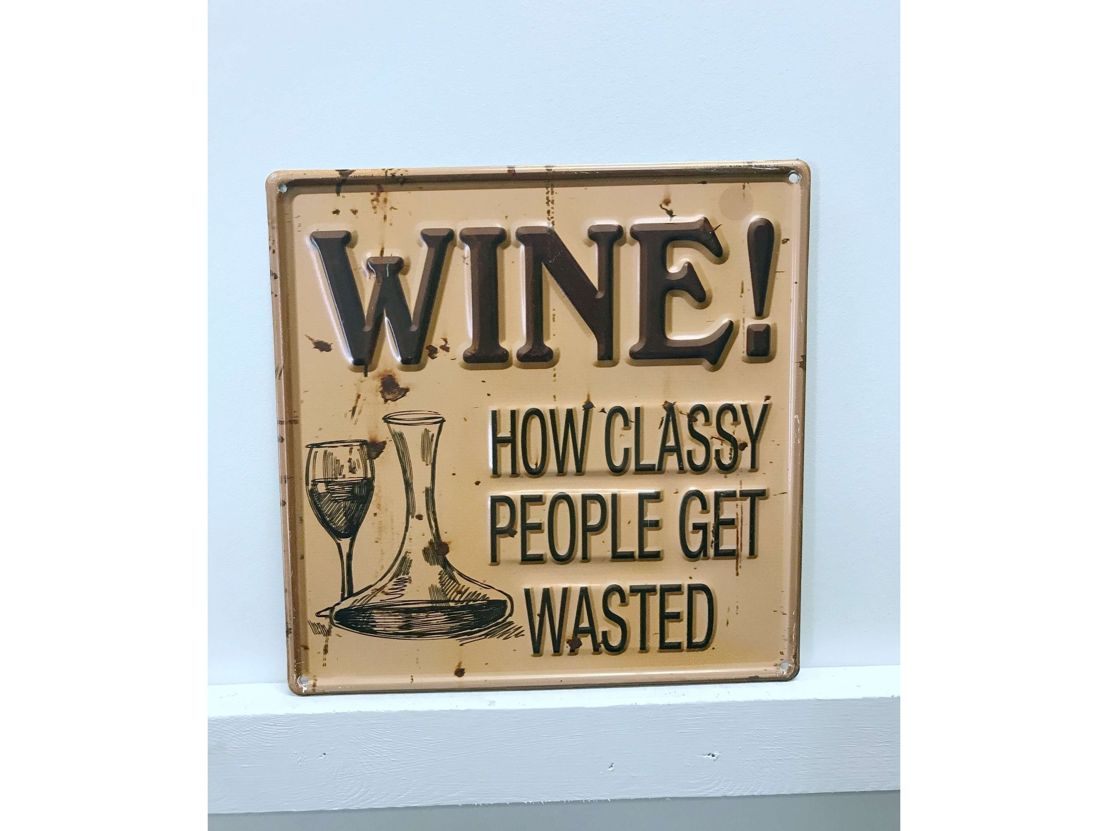 Winston Porter Wine Vintage Metal Wall Decor Wayfair