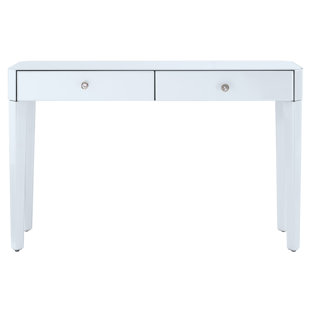 Modern Contemporary White Lacquer Console Table Allmodern Thurston Reverse Painted Gl Console Table