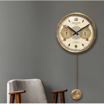 East Urban Home Oversized Walden Wall Clock Wayfair