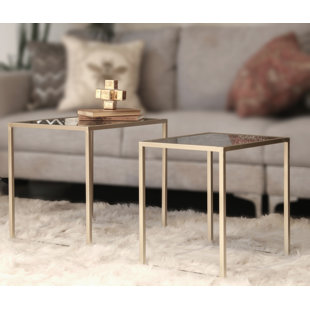 Metal 2 Piece Nesting Tables by Urban Trends Top Reviews