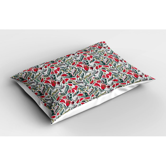 East Urban Home Ambesonne Retro Pillow Sham Colourful Boho