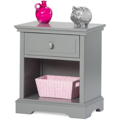 Child Craft Camden 1 Drawer Nightstand Color Cool Gray