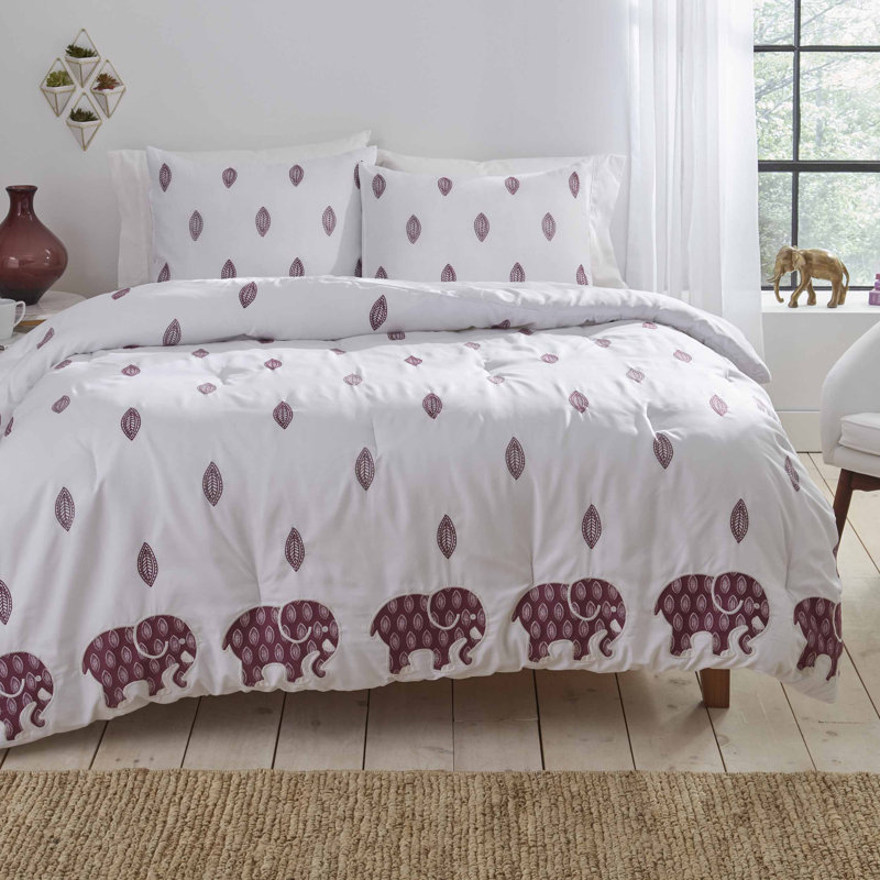 Ivory Ella Lauren Purple Comforter Set Twin Twin Xl Wayfair