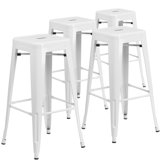 Metal Bar & Counter Stool (Set of 4) by Flash Furniture