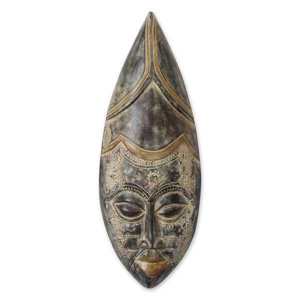 Novica Artisan Crafted Hausa Wood Mask Wall Decor Wayfair