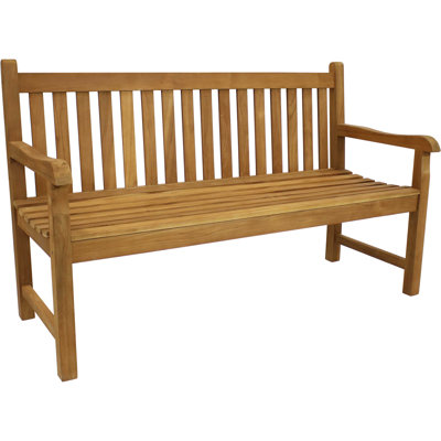 Heilman Mission-Back Teak Garden Bench