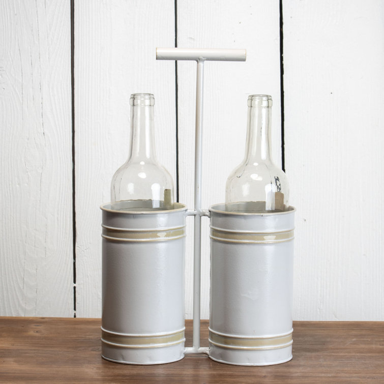 metal wine carrier