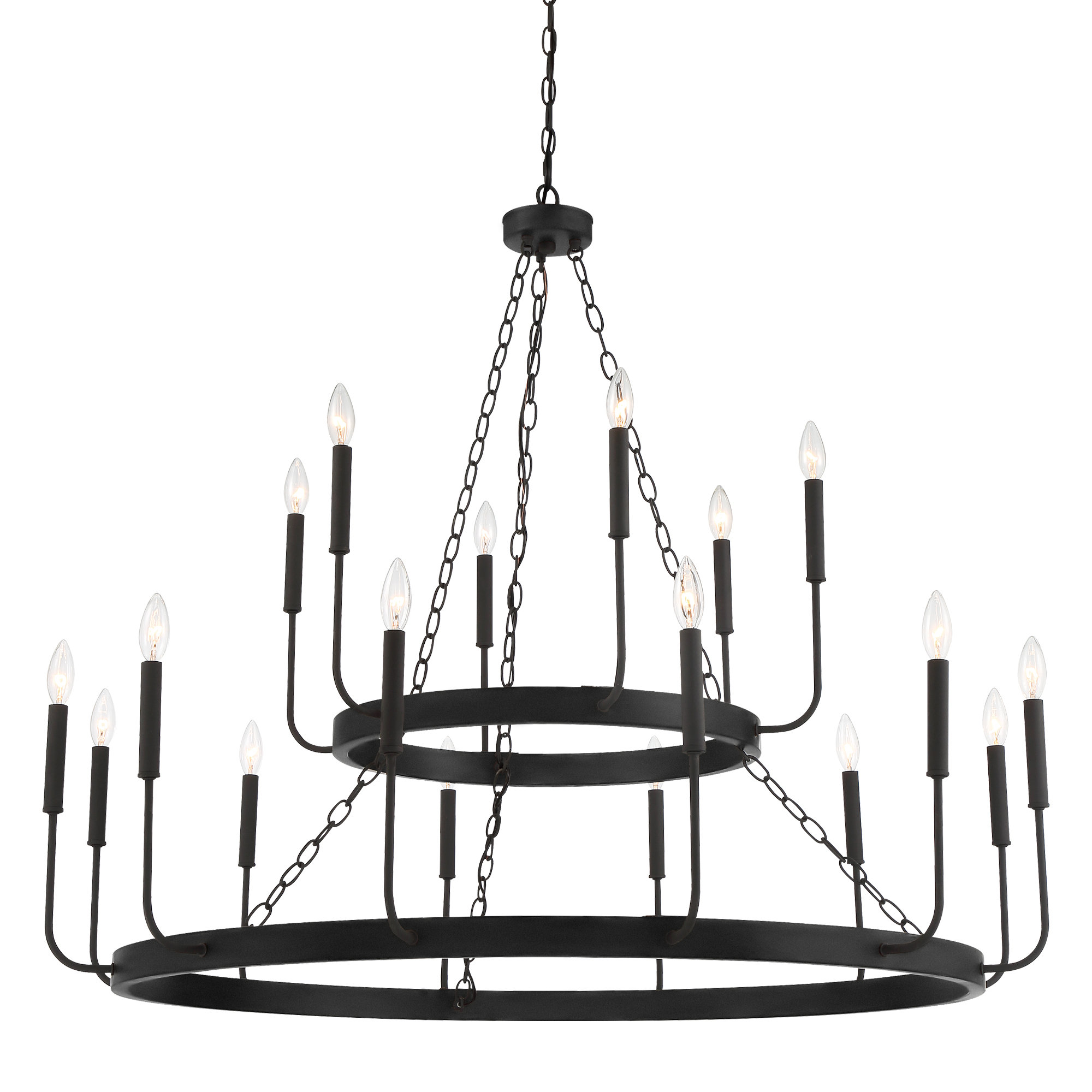 Greyleigh™ Finchley Dimmable Wagon Wheel Chandelier & Reviews Wayfair
