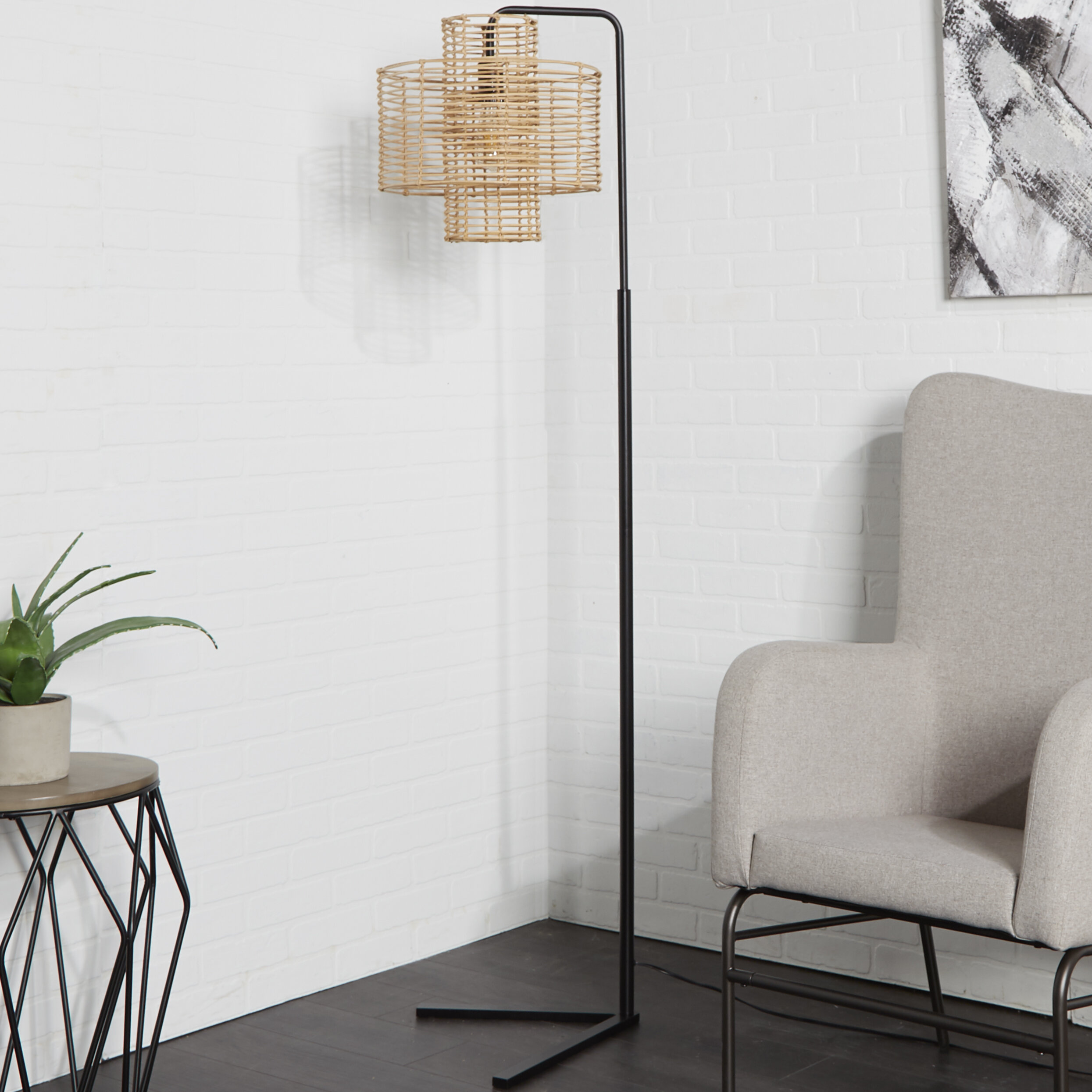 basket floor lamp