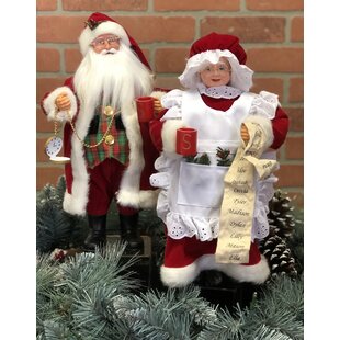 3 Holiday Living Santa Claus candles Christmas decorations light figurines table 