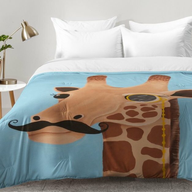 East Urban Home Gentleman Giraffe Comforter Set Wayfair