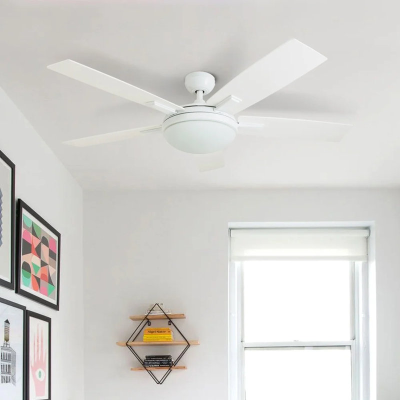 Latitude Run 52 Mahnoor 5 Blade Standard Ceiling Fan With Remote Control And Light Kit Included Reviews Wayfair
