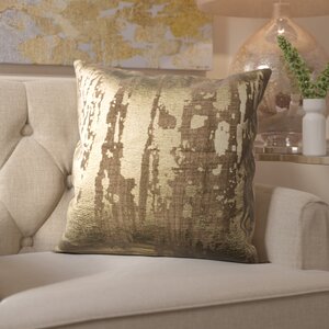 Cuaron Metallic Splatter Cotton Throw Pillow