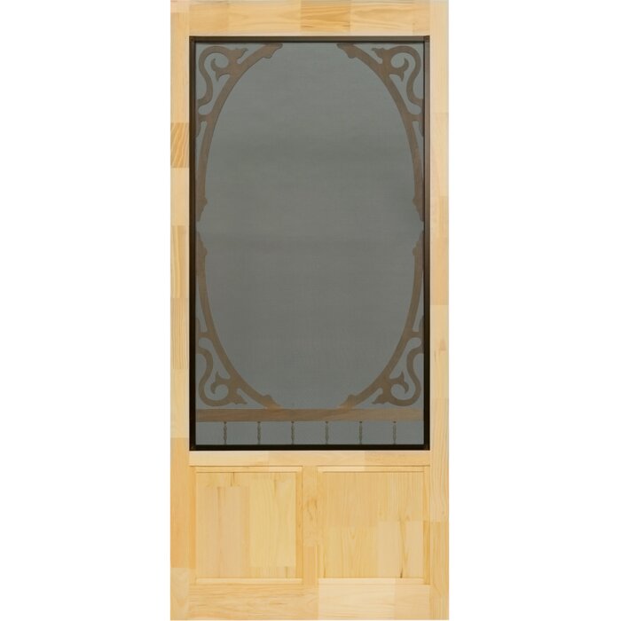 Clarington Unfinished Wood Slab Screen Door