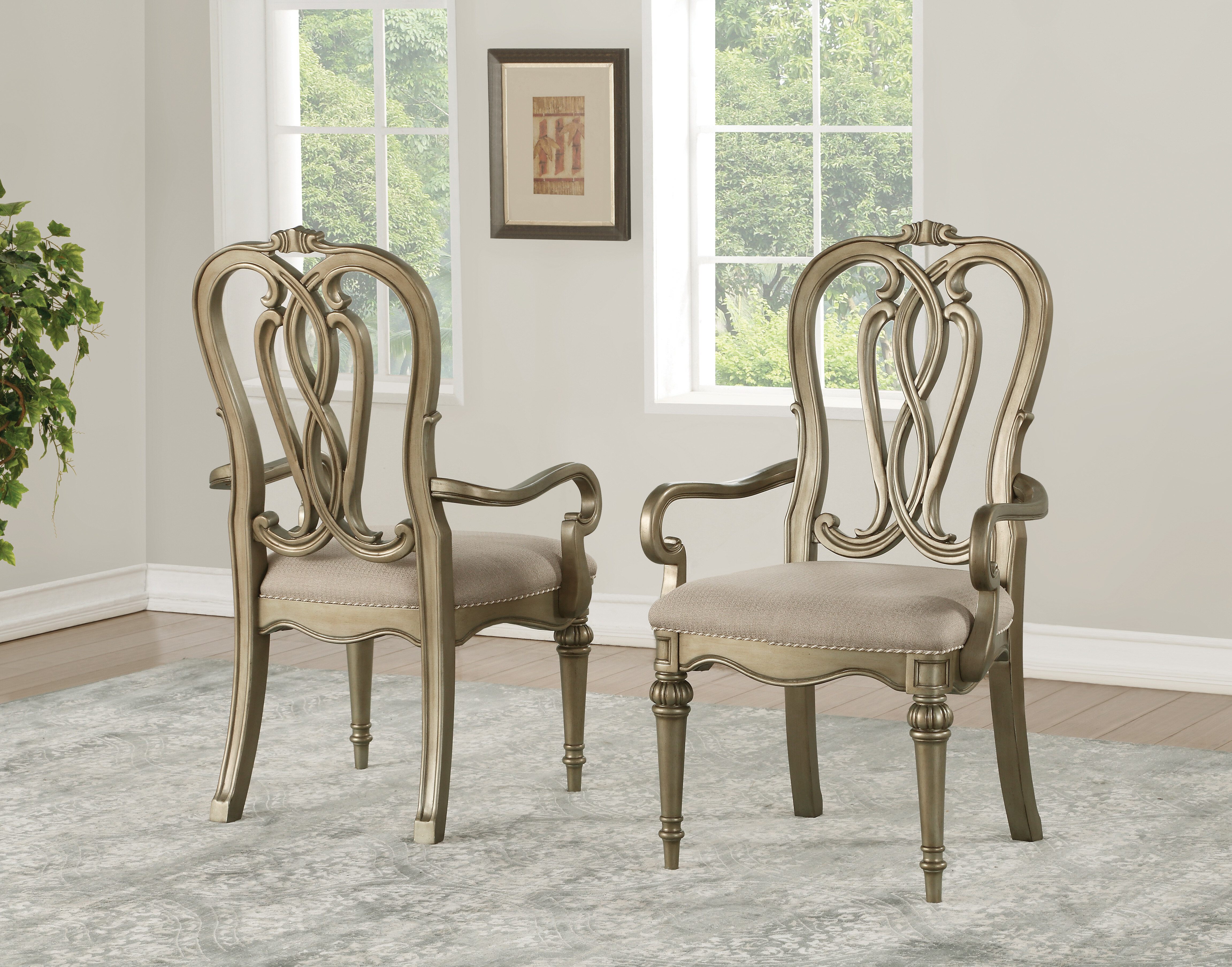 dining chair in gold