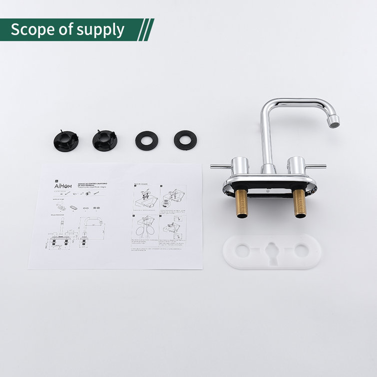 Homelody High Arc Spout Centerset Bathroom Faucet And Seal Technology Reviews Wayfair