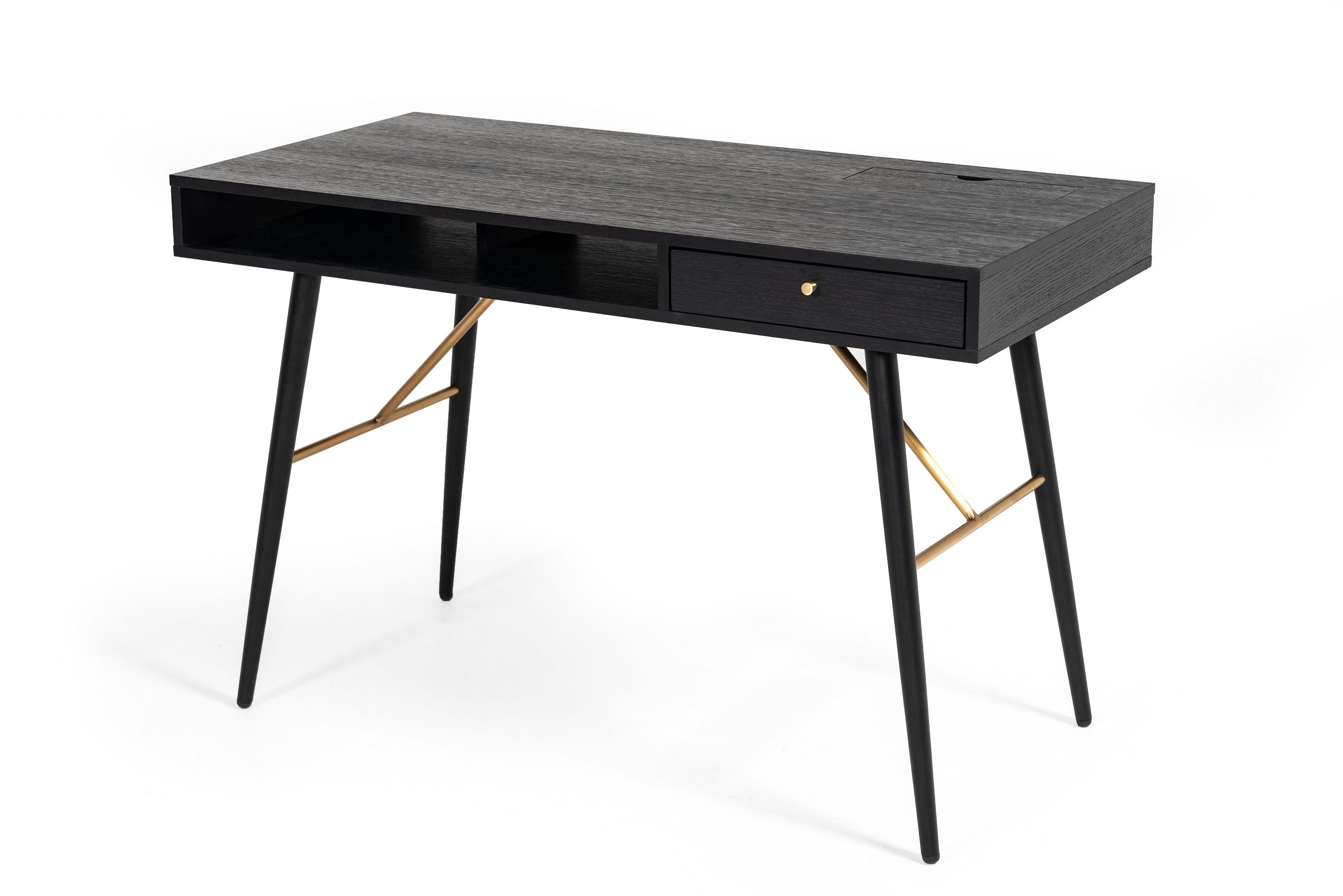 black modern desk