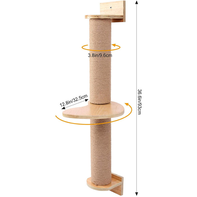 wall mounted cat post