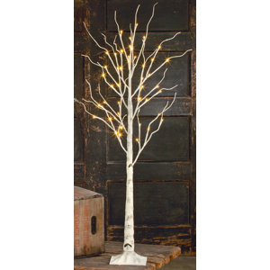 Indoor Birch LED Lighted Tree