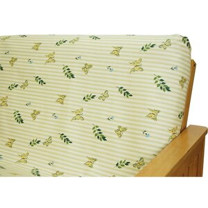 Paulette Butterfly Box Cushion Futon Slipcover