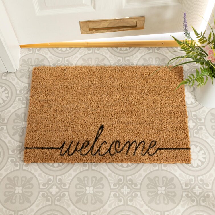 PERSONALISED PRINTED FLOOR DOORMAT FLORAL DESIGN HOME 40 X 60 CM ANY TEXT 3 