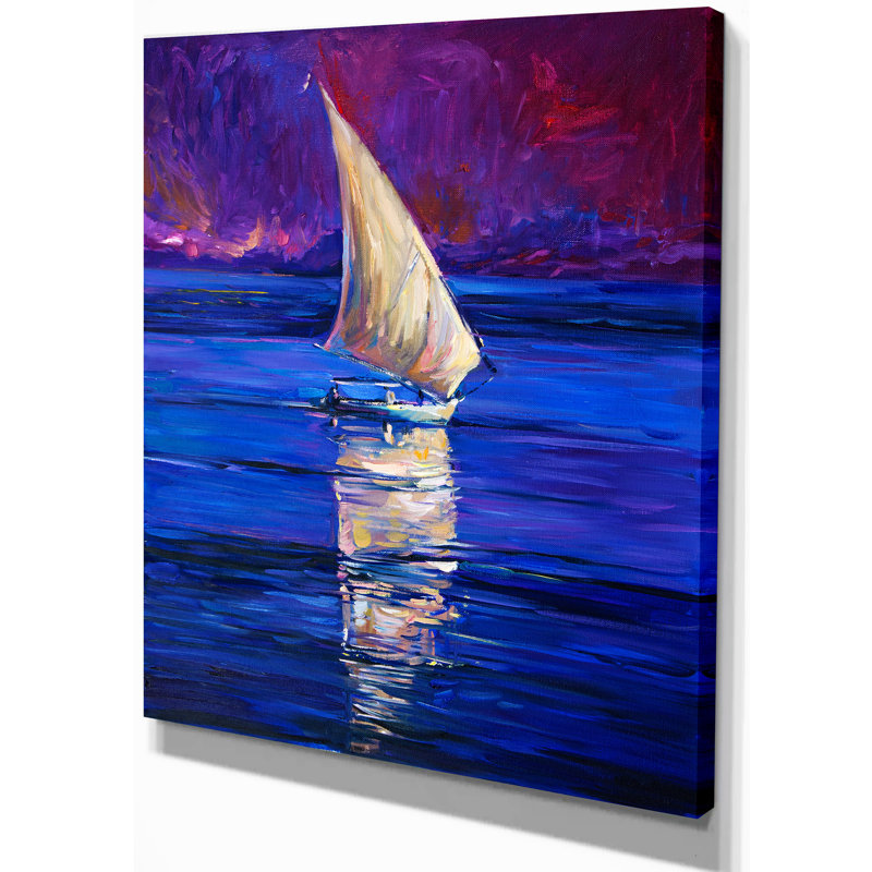 East Urban Home Nautical Sail Ship And Sea Oil Painting Print