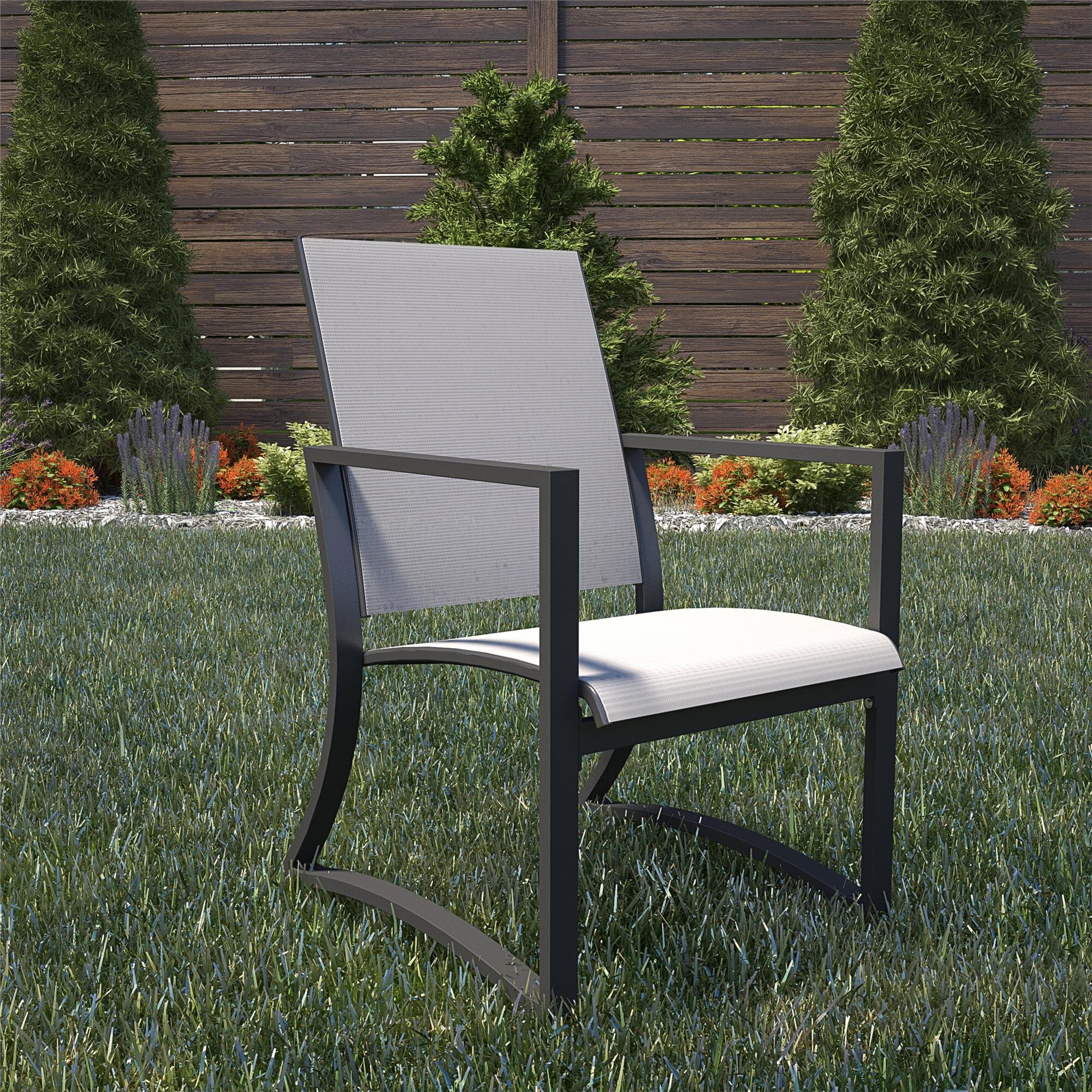 slingback outdoor dining chairs