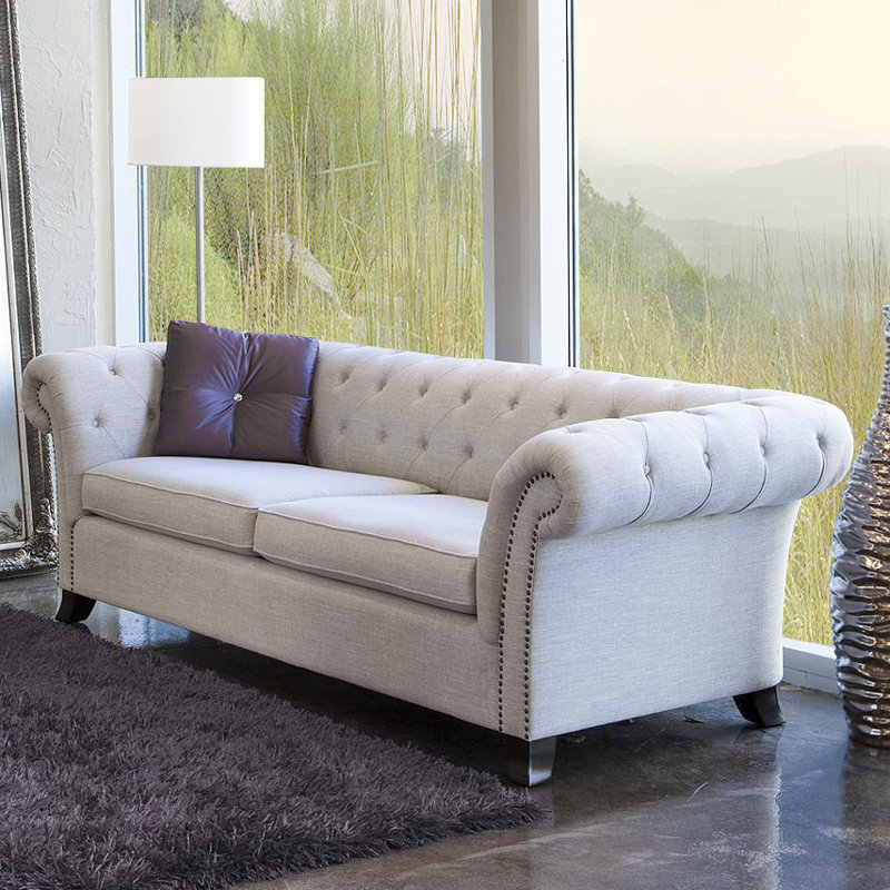 Fornirama Sse Woven Fabric Chesterfield Sofa Wayfair Sse Woven Fabric Chesterfield Sofa