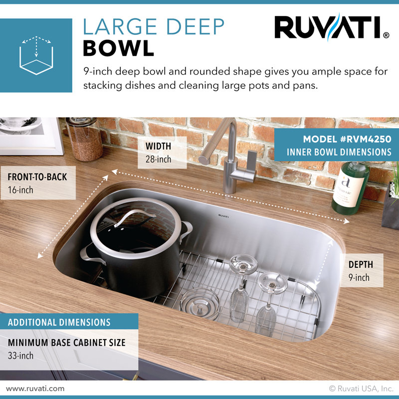 Parmi 30 L X 18 W Undermount Kitchen Sink Reviews Allmodern