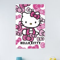 #5003 Hello kitty Fitted Bed Skirt Kit 3pcs
